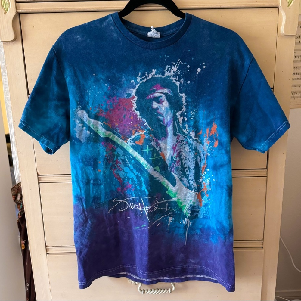 RARE 1990s Jimi Hendrix Tie-Dyed T-Shirt